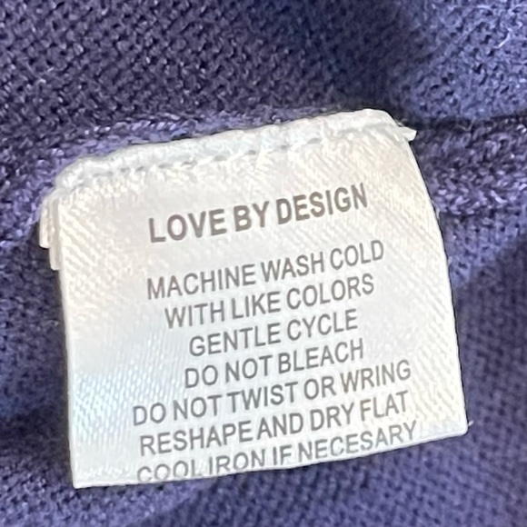 Love by Design Navy Blue Ruffle Sleeve Sweater - Picture 5 of 10